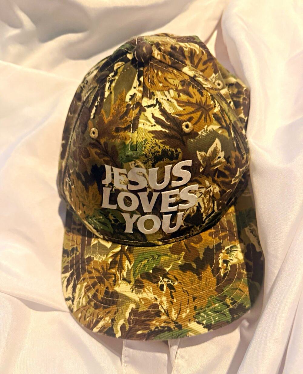 OTTO Camouflage Adjustable Baseball Cap "JESUS LOVES YOU" One Size Unisex